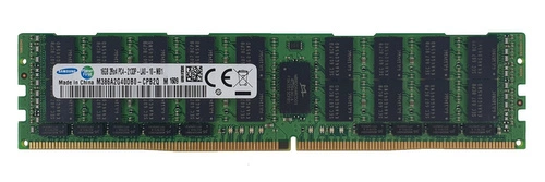 Mémoire RAM 1x 16GB Samsung ECC LOAD REDUCED DDR4 2Rx4 2133MHz PC4-17000 LRDIMM | M386A2G40DB0-CPB