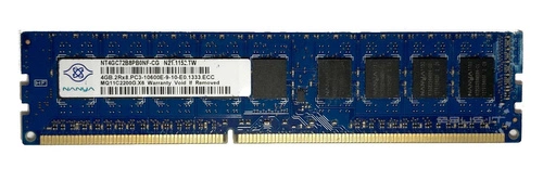 Mémoire RAM 1x 4GB Samsung ECC UNBUFFERED DDR3 2Rx8 1333MHz PC3-10600 UDIMM | NT4GC72B8PB0NF-CG