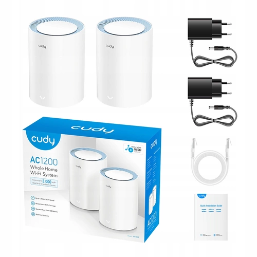 Point d'accès Cudy M1200(2-PACK) 2.4 GHz | 5 GHz 867 Mbps 802.11 a/b/g/n/ac