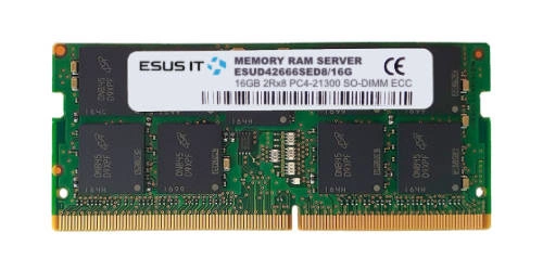 Mémoire RAM 1x 16GB ESUS IT SO-DIMM ECC DDR4 2666MHz PC4-21300 | ESUD42666SED8/16G