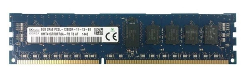 Mémoire RAM 1x 8GB Hynix ECC REGISTERED DDR3 1600MHz PC3-12800 RDIMM | HMT41GR7BFR8A-PB