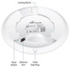 Point d'accès Ubiquiti UAP-NANOHD-5 2,4 GHz | 5 GHz 1733 Mbps 802.11a/b/g/n/ac-wave2
