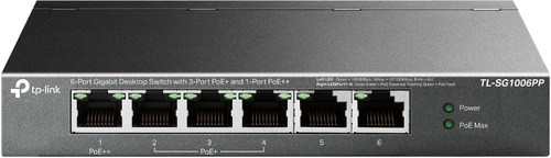 Commutateur TP-LINK TL-SG1006PP 6x 1Gb 64 W PoE+ / PoE++