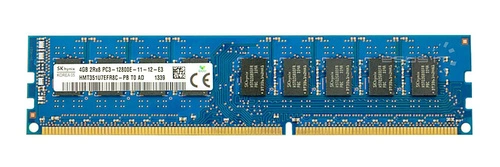 Mémoire RAM 1x 4GB Hynix ECC UNBUFFERED DDR3 1600MHz PC3-12800 UDIMM | HMT351U7EFR8C-PB