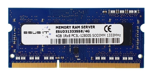 Mémoire RAM 1x 4GB ESUS IT SO-DIMM DDR3 1333MHz PC3-10600 | ESUD31333SS8/4G