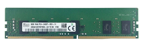 Mémoire RAM 1x 8GB Hynix ECC REGISTERED DDR4 1Rx8 2400MHz PC4-19200 RDIMM | HMA81GR7MFR8N-UH
