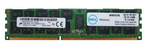 Mémoire RAM 1x 16GB Micron ECC REGISTERED DDR3 1333MHz PC3-10600 RDIMM | MT36KSF2G72PZ-1G4