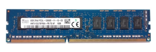 Mémoire RAM 1x 8GB Hynix ECC UNBUFFERED DDR3 1600MHz PC3-12800 UDIMM | HMT41GU7AFR8A-PB