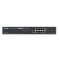 Commutateur Planet MGS-5220-8P2X 8x 1Gb 2x SFP+ 200 W PoE+