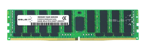 Mémoire RAM 1x 64GB ESUS IT LOAD REDUCED DDR4 4Rx4 2400MHz PC4-19200 LRDIMM | ESUD42400LQ4/64G