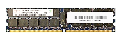 Mémoire RAM 1x 8GB Hynix ECC REGISTERED DDR2 667MHz PC2-5300 RDIMM | HMP31GP7AFR4C-Y5 AB