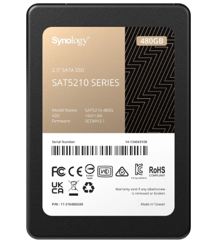 SAT5210 SSD dédié au Synology NAS 480GB 2.5'' SATA 6Gb/s New | SAT5210-480GB