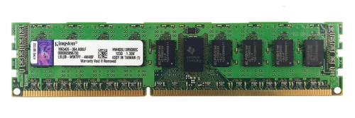 Mémoire RAM 1x 4GB Kingston ECC REGISTERED DDR3 1333MHz PC3-10600 RDIMM | HW4D3L13R9D8EC