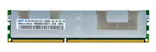 Mémoire RAM 1x 4GB Samsung ECC REGISTERED DDR3 1333MHz PC3-10600 RDIMM | M393B5170DZ1-CH9