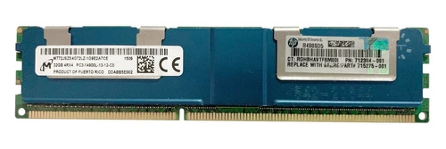 Mémoire RAM 1x 32GB Micron LOAD REDUCED DDR3 1866MHz PC3-14900 LRDIMM | MT72JSZS4G72LZ-1G9