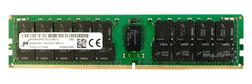 Mémoire RAM 1x 64GB Micron ECC REGISTERED DDR4 2Rx4 2933MHz PC4-23400 RDIMM | MTA36ASF8G72PZ-2G9