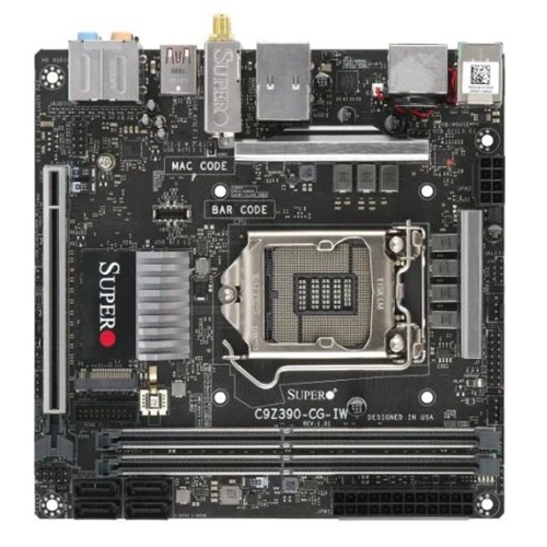 Carte mère Supermicro C9Z390-CG-IW LGA1151 Mini-ITX | MBD-C9Z390-CG-IW-O