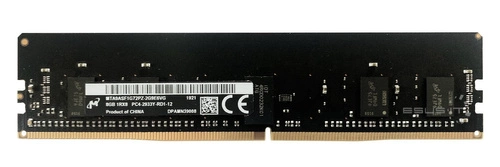 Mémoire RAM 1x 8GB Micron ECC REGISTERED DDR4 1Rx8 2933MHz PC4-23400 RDIMM | MTA9ASF1G72PZ-2G9