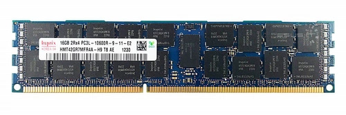 Mémoire RAM 1x 16GB Hynix ECC REGISTERED DDR3 1333MHz PC3-10600 RDIMM | HMT42GR7MFR4A-H9
