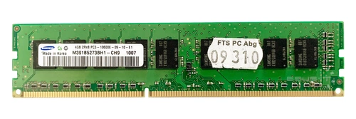 Mémoire RAM 1x 4GB Samsung ECC UNBUFFERED DDR3 2Rx8 1333MHz PC3-10600 UDIMM | M391B5273BH1-CH9