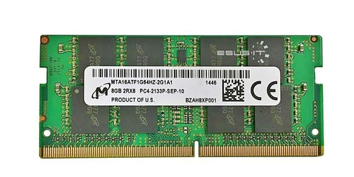 Mémoire RAM 1x 8GB Micron SO-DIMM DDR4 2133MHz PC4-17000 | MTA16ATF1G64HZ-2G1B1