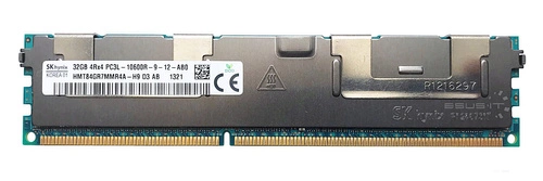 Mémoire RAM 1x 32GB Hynix ECC REGISTERED DDR3 1333MHz PC3-10600 RDIMM | HMT84GR7MMR4A-H9