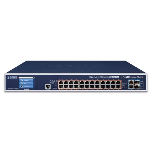Commutateur Planet GS-6320-24UP2T2XV 24x 1Gb | 2x 10Gb 2x SFP+ 720 W PoE+