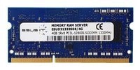 Mémoire RAM 1x 4GB ESUS IT SO-DIMM DDR3 1333MHz PC3-10600 | ESUD31333SS8/4G
