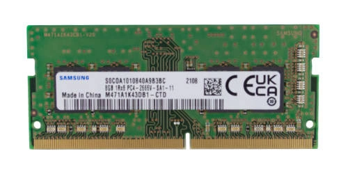 Mémoire RAM 1x 8GB Samsung SO-DIMM DDR4 2666MHz PC4-21300 | M471A1K43DB1-CTD
