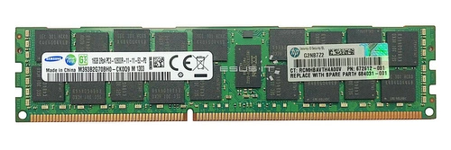 Mémoire RAM 1x 16GB Samsung ECC REGISTERED DDR3 2Rx4 1600MHz PC3-12800 RDIMM | M393B2G70BH0-CK0