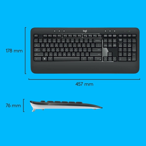 Clavier Sans fil Logitech Advanced MK540 QWERTY