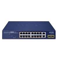 Commutateur Planet GSD-2022P 18x 1Gb 2x SFP 185 W PoE+