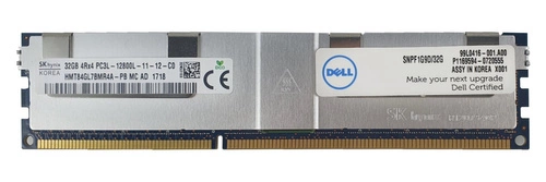 Mémoire RAM 1x 32GB Hynix LOAD REDUCED DDR3 1600MHz PC3-12800 LRDIMM | HMT84GL7BMR4A-PB