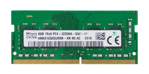 Mémoire RAM 1x 8GB Hynix SO-DIMM DDR4 3200MHz PC4-25600 | HMA81GS6DJR8N-XN
