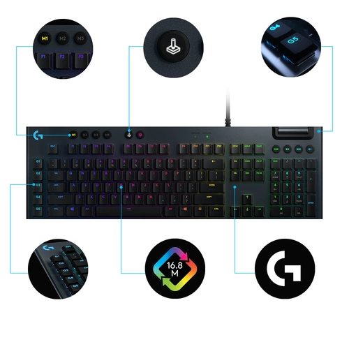 Clavier Câblés Logitech G G815 QWERTY