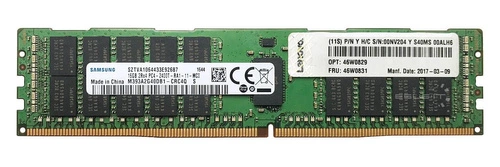 Mémoire RAM 1x 16GB Lenovo ThinkServer & System X DDR4 2Rx4 2400MHz ECC REGISTERED DIMM | 46W0829