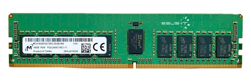 Mémoire RAM 1x 16GB Micron ECC REGISTERED DDR4 1Rx4 2400MHz PC4-19200 RDIMM | MTA18ASF2G72PZ-2G3
