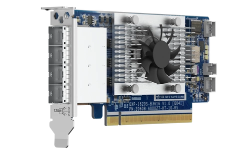 HBA QNAP QXP-1620S-B3616W 4x Mini-SAS SFF8644 SAS/SATA/NVMe 12Gb/s