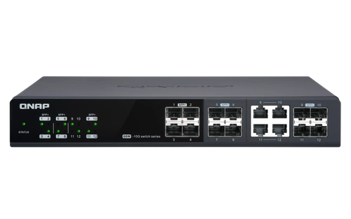 Commutateur QNAP QSW-M1204-4C 1x 1Gb 8x SFP+ 4x RJ-45/SFP+