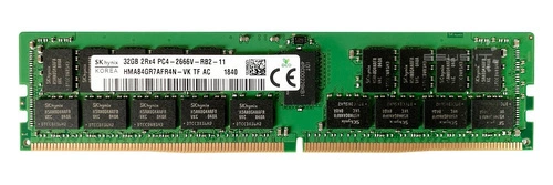 Mémoire RAM 1x 32GB Hynix ECC REGISTERED DDR4 2666MHz PC4-21300 RDIMM | HMA84GR7AFR4N-VK
