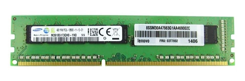 Mémoire RAM 1x 4GB Samsung ECC UNBUFFERED DDR3 1600MHz PC3-12800 UDIMM | M391B5173QH0-YK0