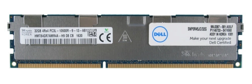 Mémoire RAM 1x 32GB Hynix ECC REGISTERED DDR3 1333MHz PC3-10600 RDIMM | HMT84GR7AMR4A-H9