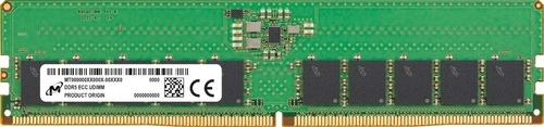 Mémoire RAM 1x 16 GB Micron ECC UNBUFFERED DDR5 1Rx8 4800MHz PC5-38400 UDIMM | MTC10C1084S1EC48BA1R