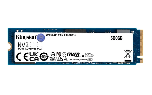 Disque dur SSD Kingston NV2 500GB M.2 NVMe 4.0  | SNV2S/500G