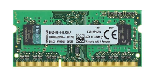 Mémoire RAM 1x 4GB Kingston SO-DIMM DDR3 1333MHz PC3-10600 | KVR13S9S8/4