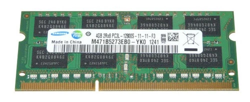 Mémoire RAM 1x 4GB Samsung SO-DIMM DDR3 1600MHz PC3-12800 | M471B5273EB0-YK0 