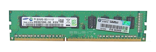 Mémoire RAM 1x 2GB Samsung ECC UNBUFFERED DDR3 1600MHz PC3-12800 UDIMM | M391B5773DH0-CK0