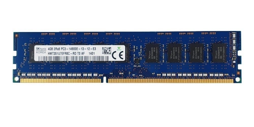 Mémoire RAM 1x 4GB Hynix ECC UNBUFFERED DDR3 1866MHz PC3-14900 UDIMM | HMT351U7EFR8C-RD