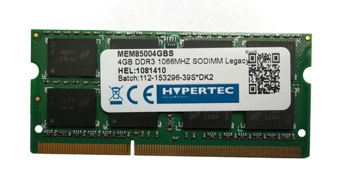 Mémoire RAM 1x 4GB HYPERTEC SO-DIMM DDR3 1066MHz PC3-8500 | MEM85004GBS