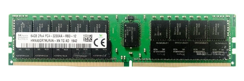 Mémoire RAM 1x 64GB Hynix ECC REGISTERED DDR4 2Rx4 3200MHz PC4-25600 RDIMM | HMAA8GR7MJR4N-XN